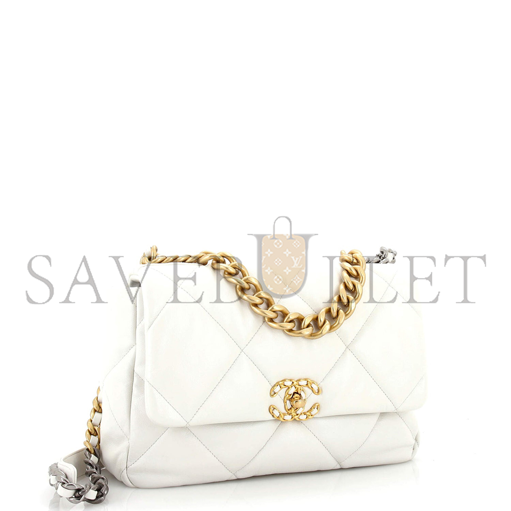 Ch*el master 19 flap bag quilted leather large (30*20*10cm)
